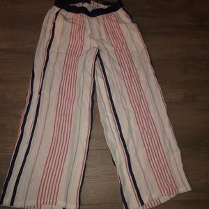 Express Multicolor Striped Wide Leg Trouser Pants Size XS Petite